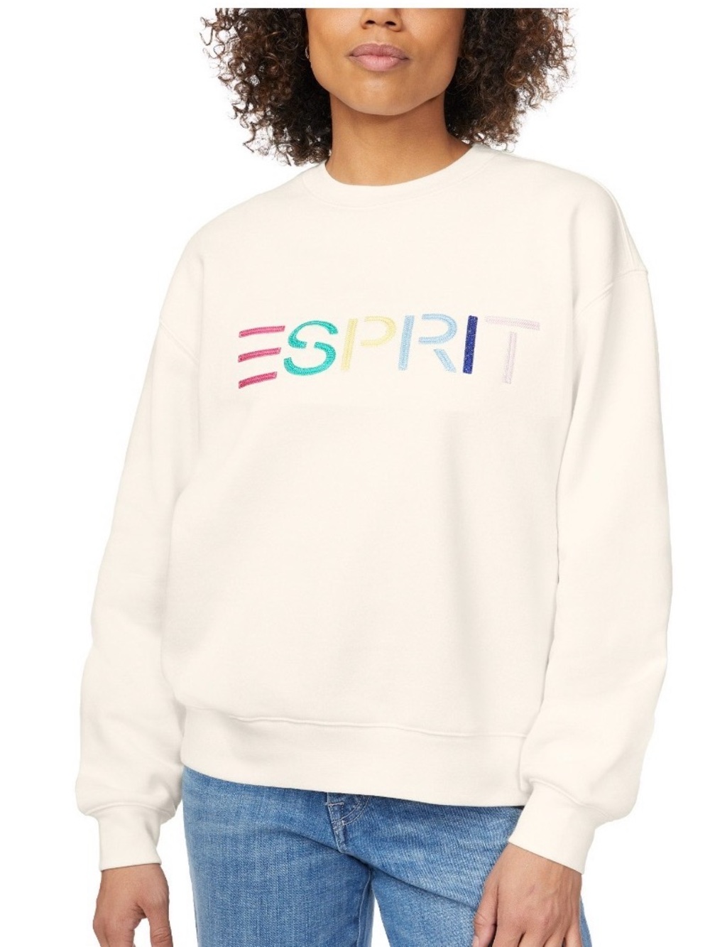 NWT Esprit Viral Cream Sweatshirt - Multiple Sizes XS S M L XL